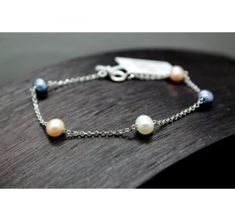 bracelet-argent-5-perles 2