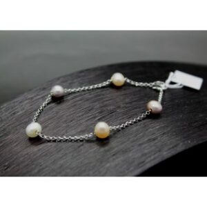 bracelet-argent-5-perles